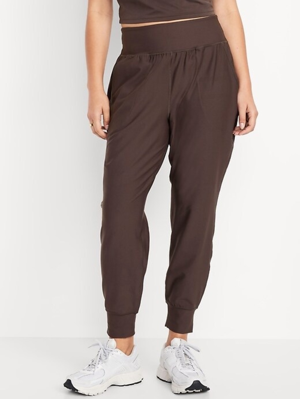 OLD NAVY nwt Brown High Waisted Power Soft Joggers with Pockets